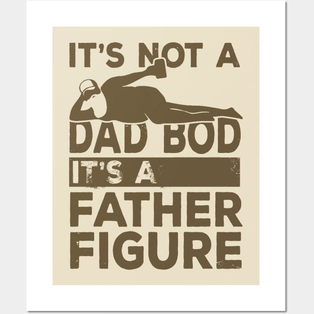 Dad Bod Father Figure Beer Lover Wall Art by Studio Hues